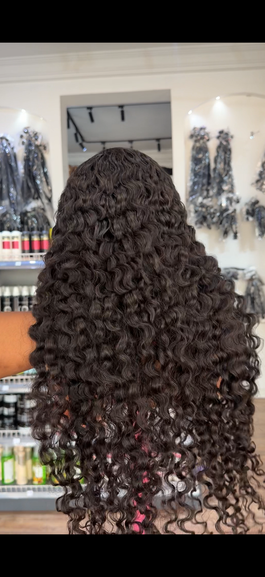 13x4 Frontal Water Curl Wig…Cran