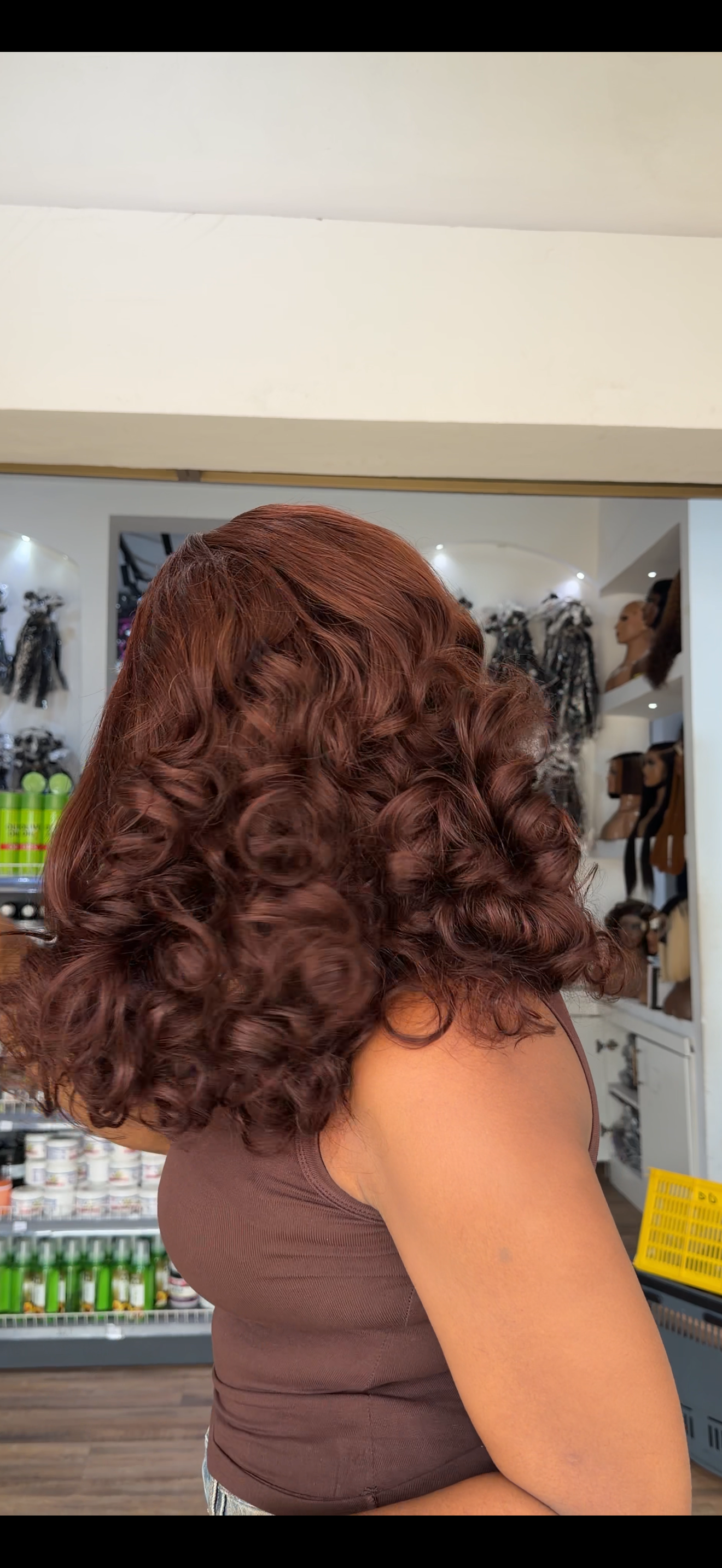 Sunshine DD 5x5 Bouncy Wig Brown….LS276