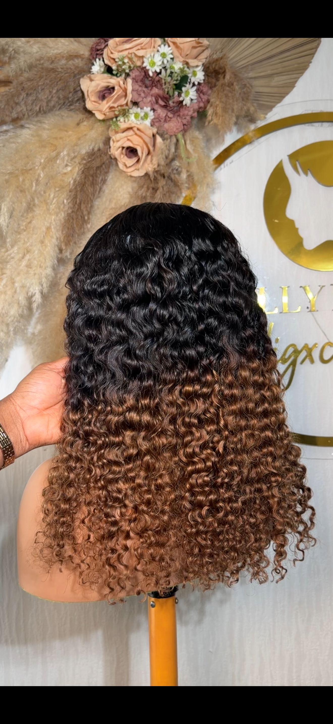 Italian Curl 4x4 Closure Wig 1b/4 - VLS