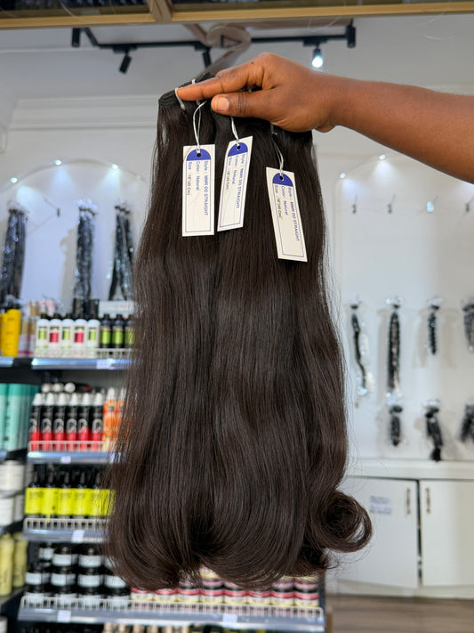Indian Double Drawn Natural Straight