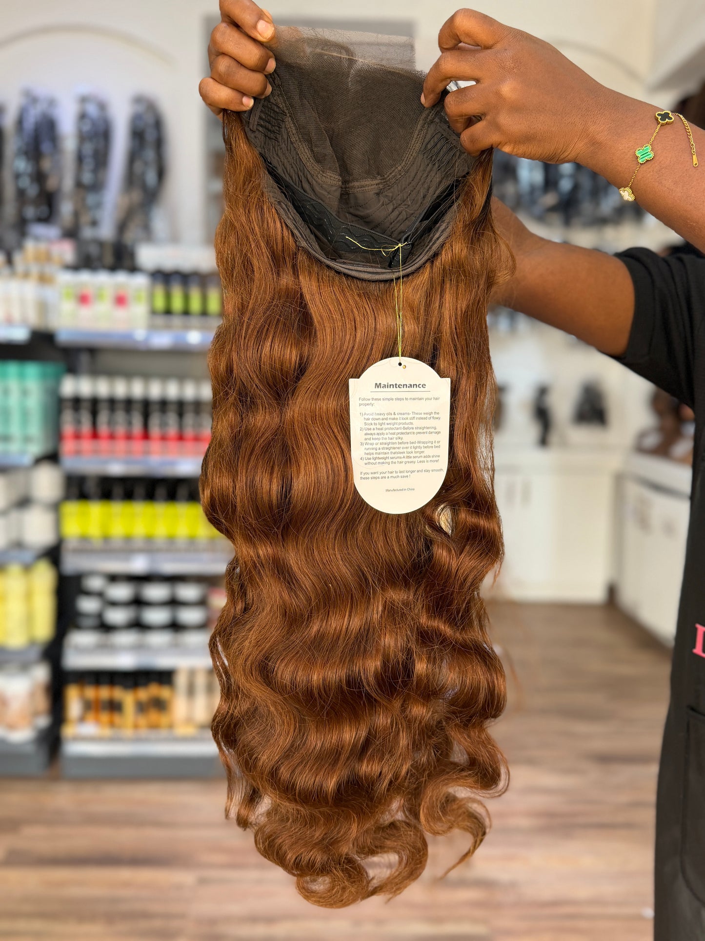 Delux SDD HD 5x5 Closure Bodywave Wig - Col:1b/27