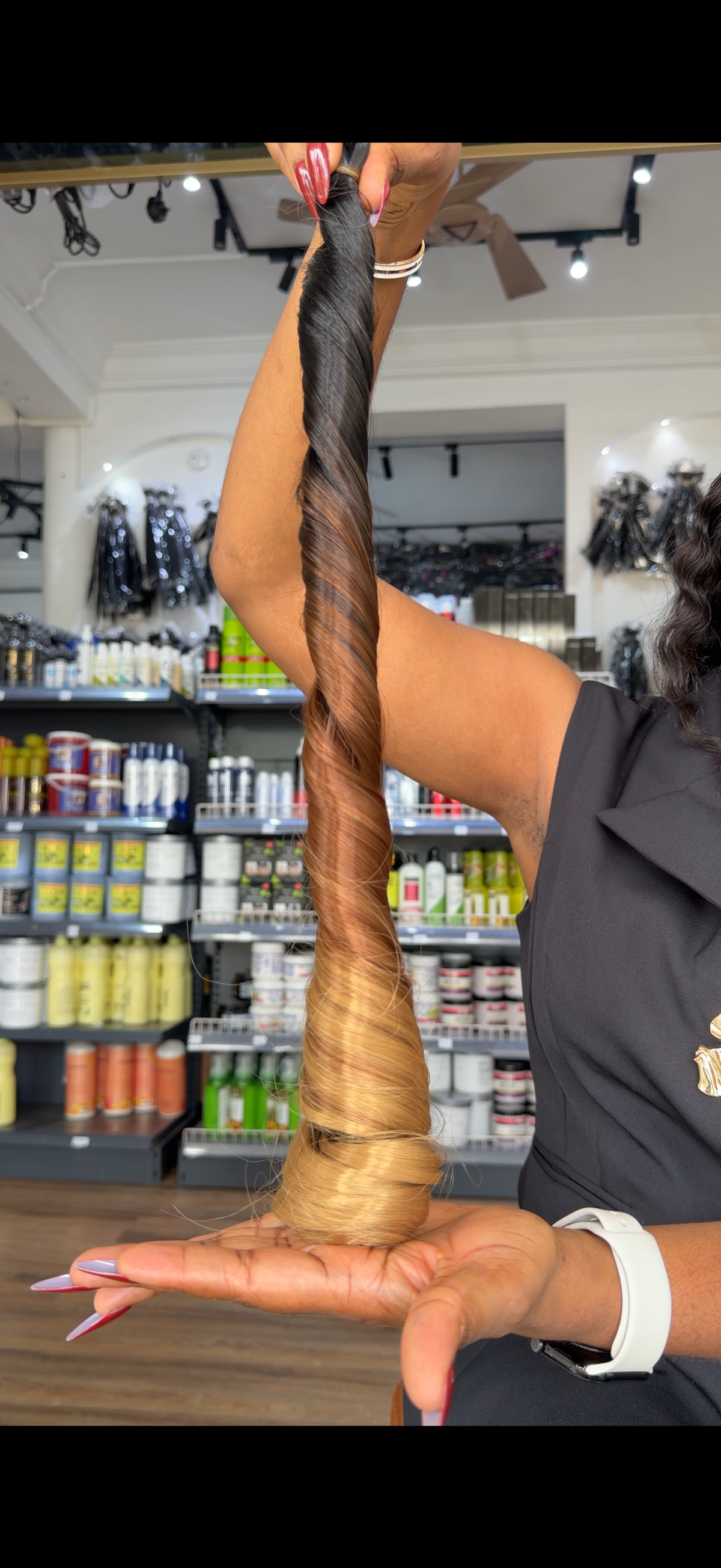 Bone Straight Spiral Braid Extension