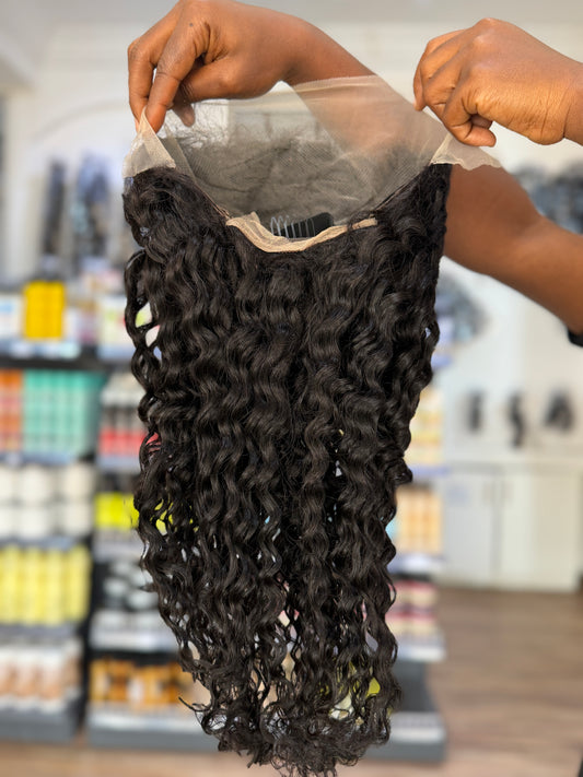 13x4 Frontal Mongolian Deepwave Wig - PM