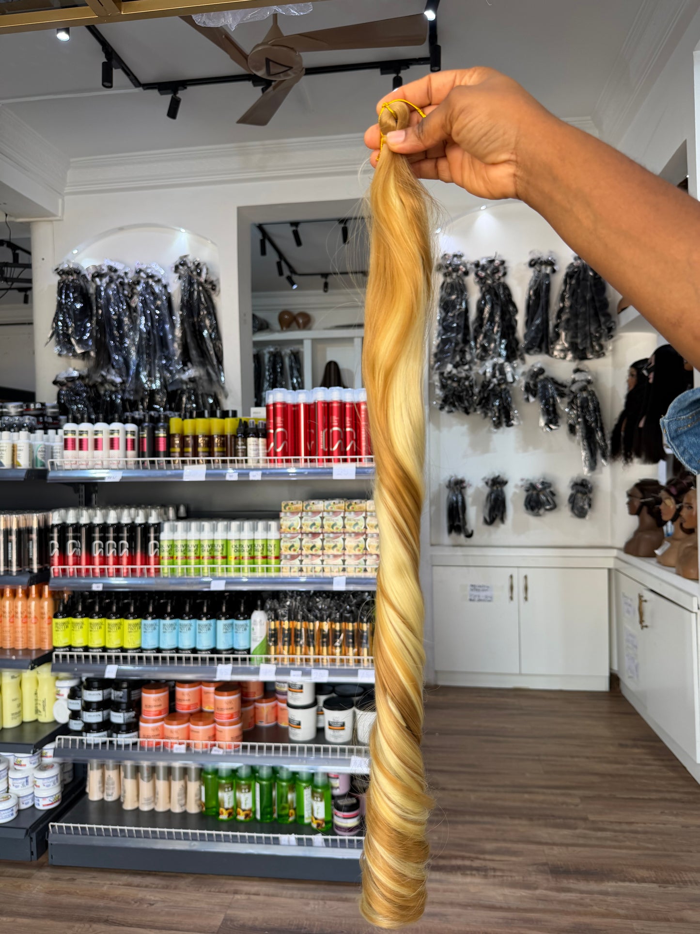 Bone Straight Spiral Braid Extensions