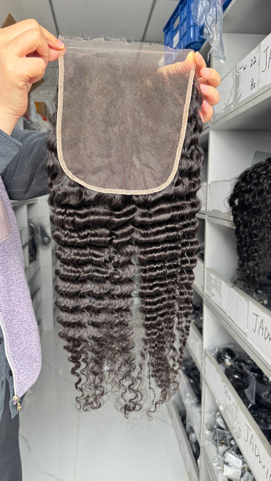 HD Burmese Curls Closure & Frontal