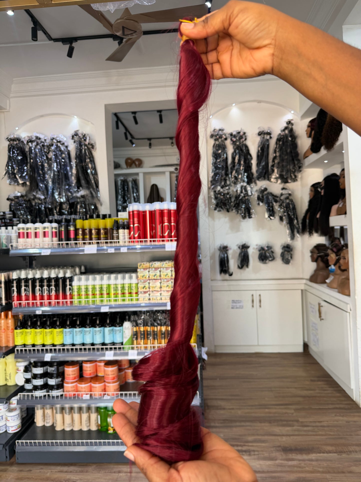 Bone Straight Spiral Braid Extensions