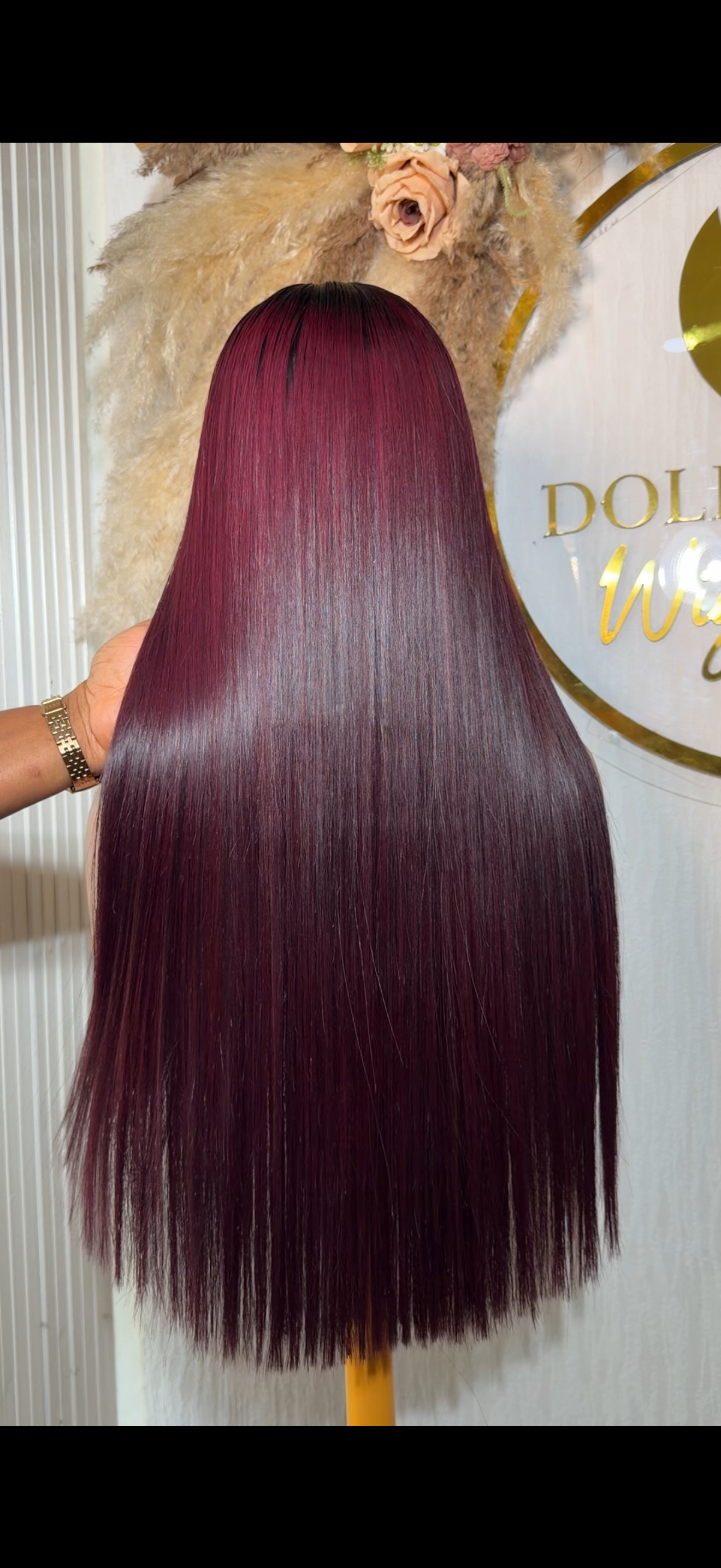 Vietnamese SDD Bone Straight Kim k Closure Wig 1b/99j Custom Made