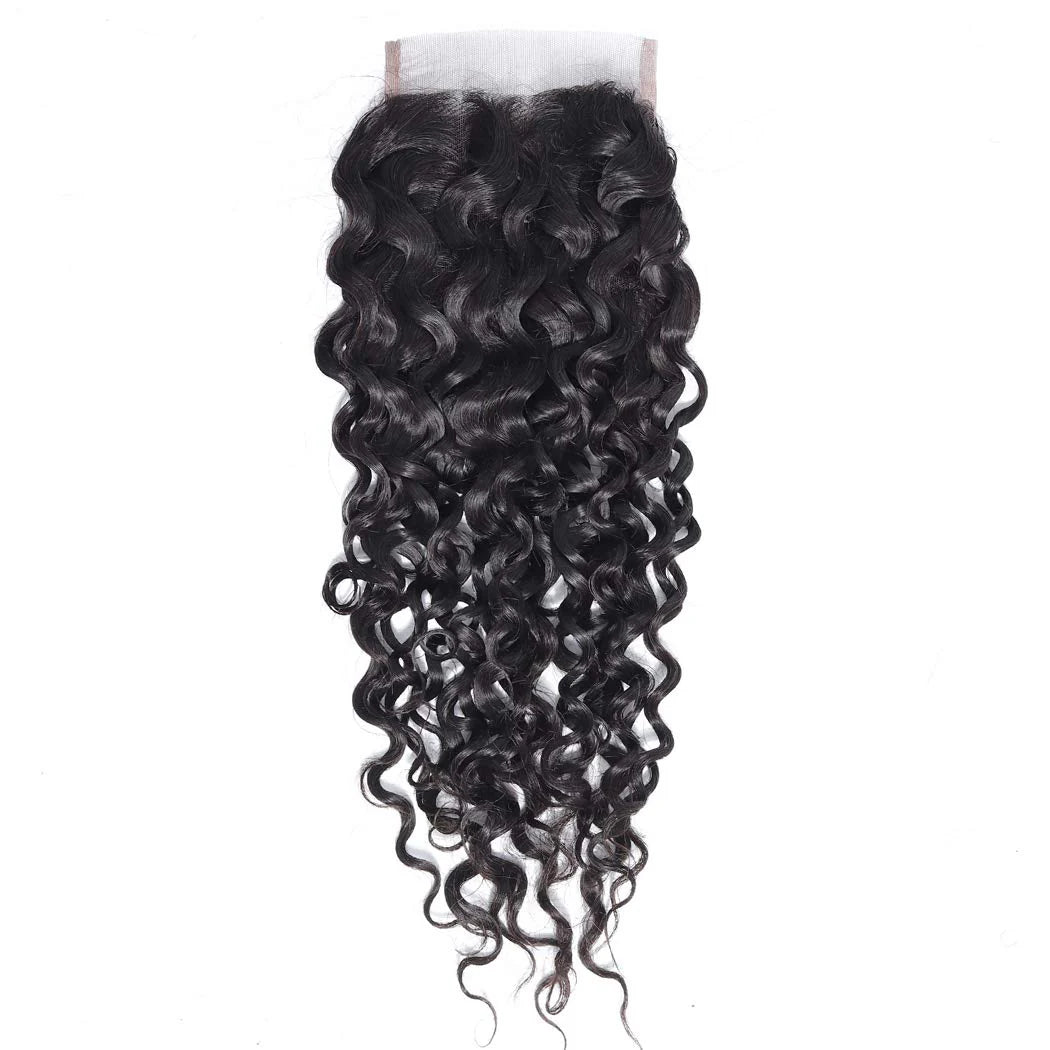 4x4 Wet Curls Lace Closure