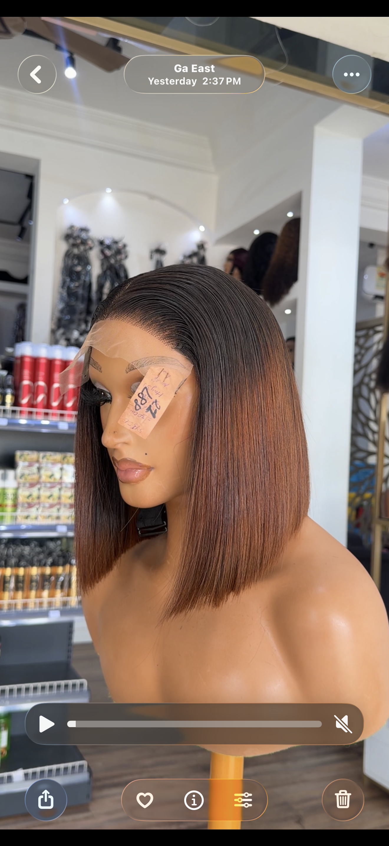 Vietnamese SDD Bone Straight 5x5 Wig-1b/brown