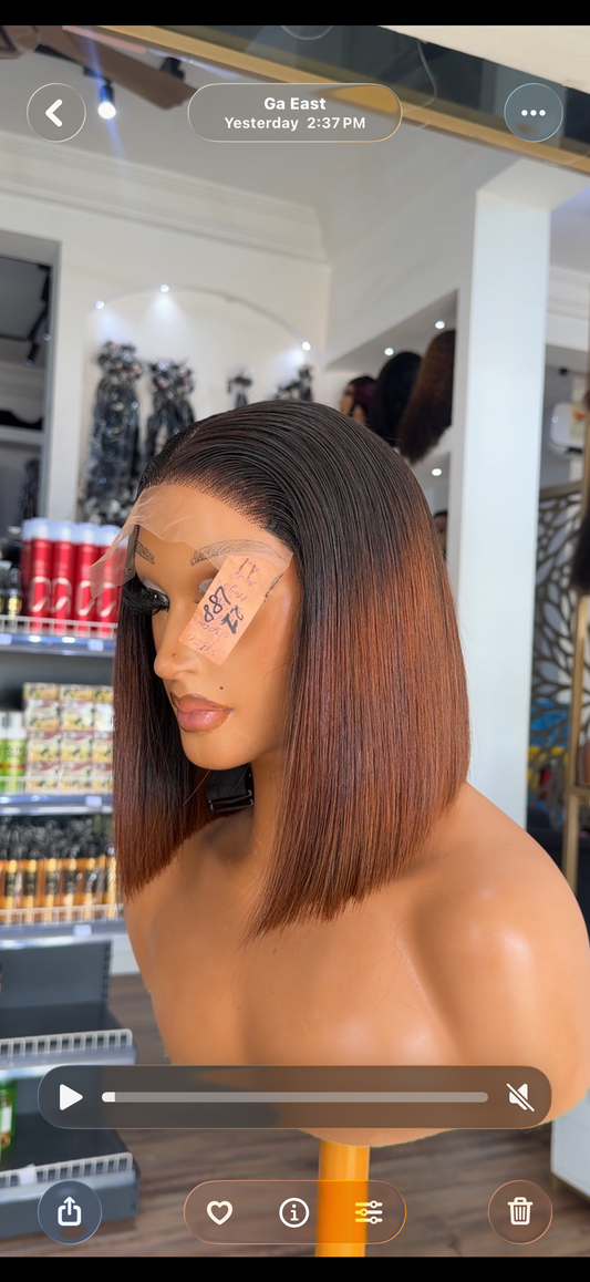 Vietnamese SDD Bone Straight 5x5 Wig-1b/brown