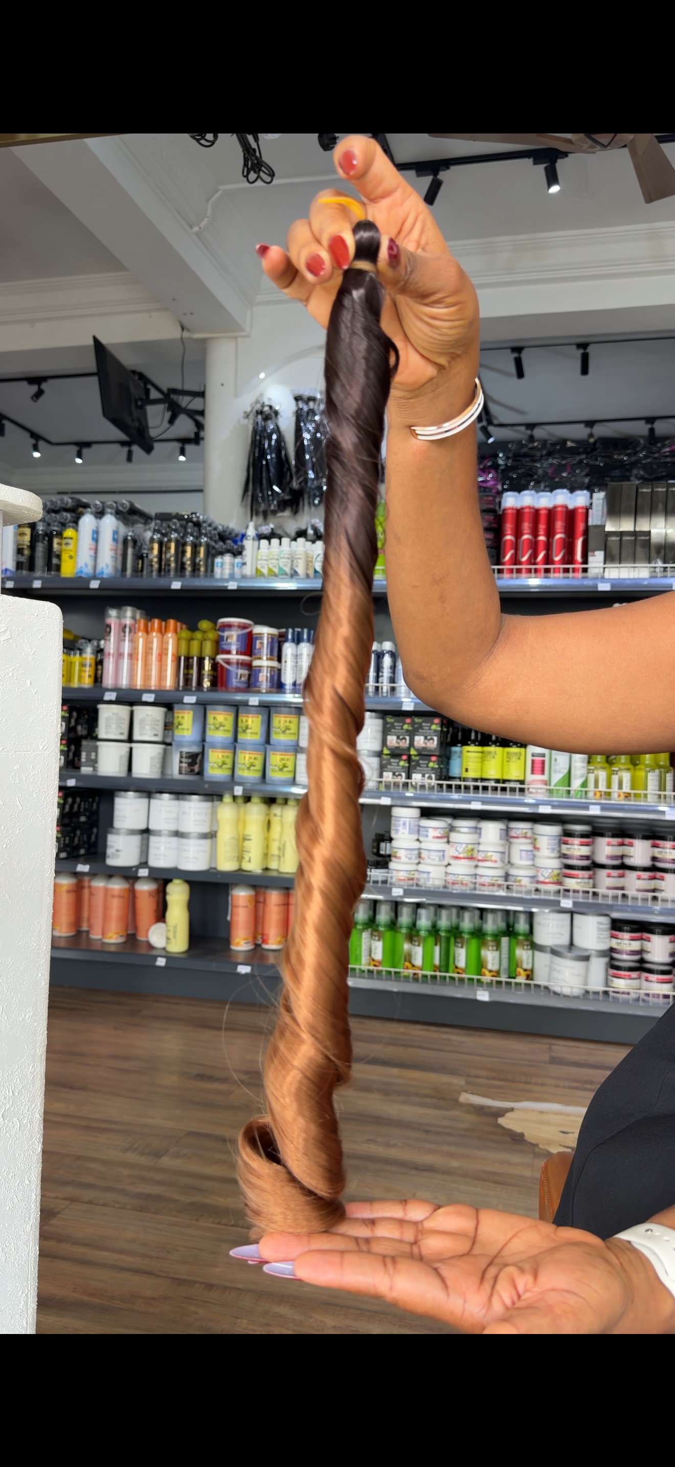 Bone Straight Spiral Braid Extension