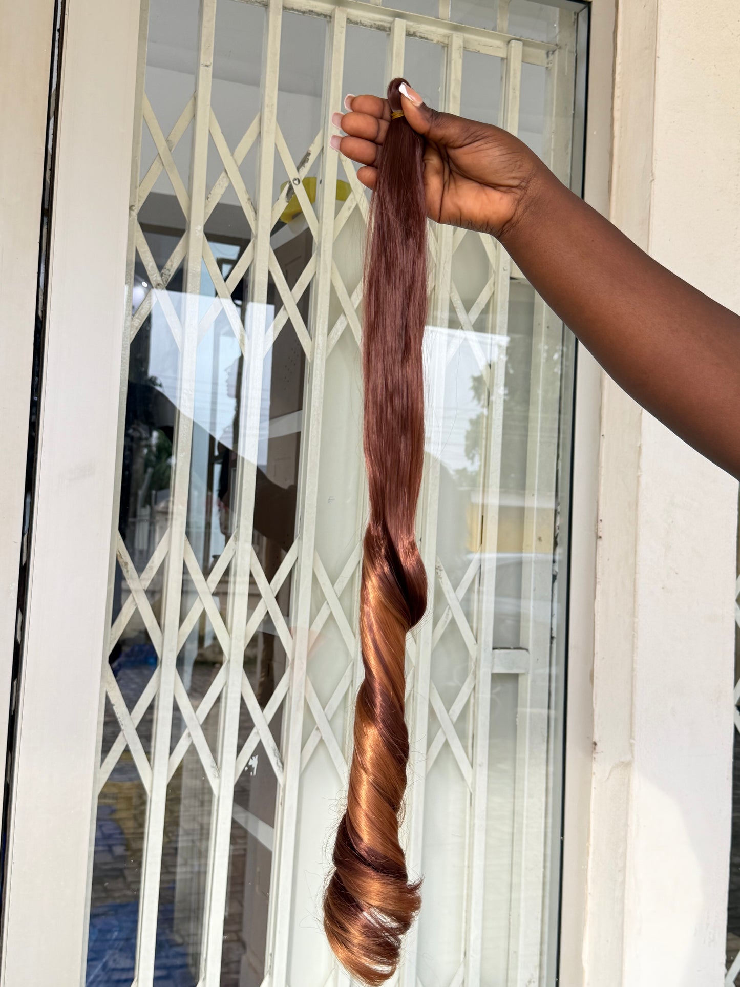 Bone Straight Spiral Tip Braid Extension