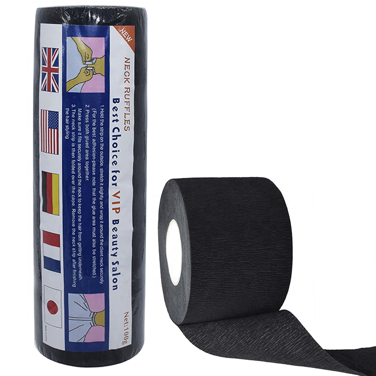 Stretchy Paper Neck Roll Strips