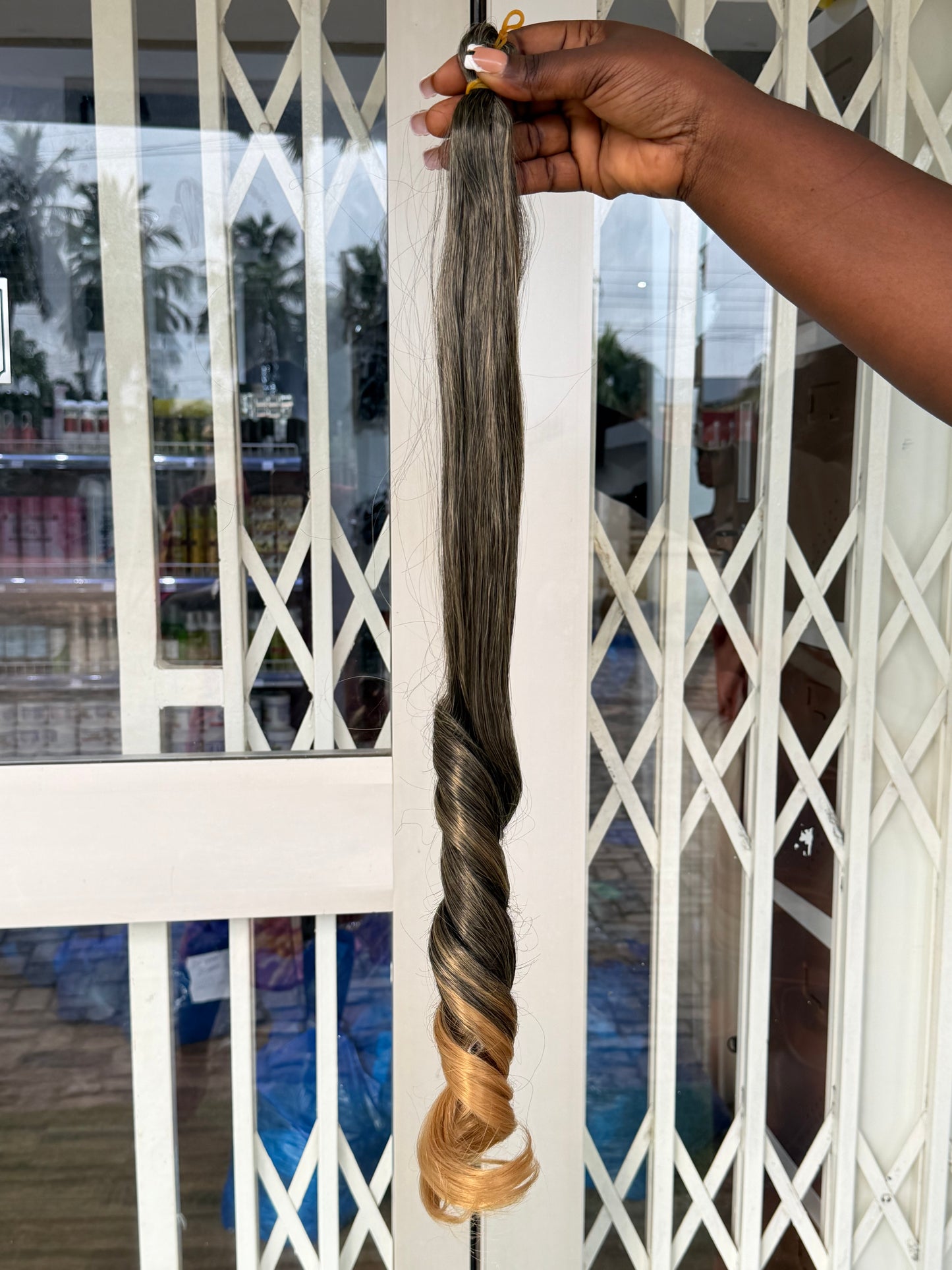 Bone Straight Spiral Tip Braid Extension