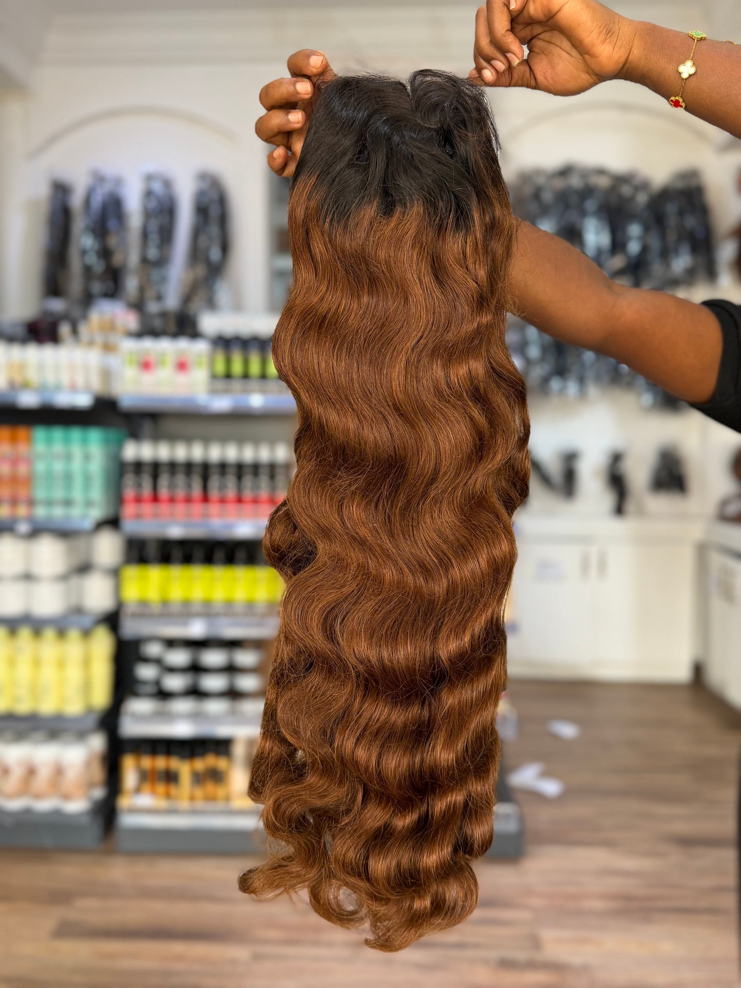 Delux SDD HD 5x5 Closure Bodywave Wig - Col:1b/27