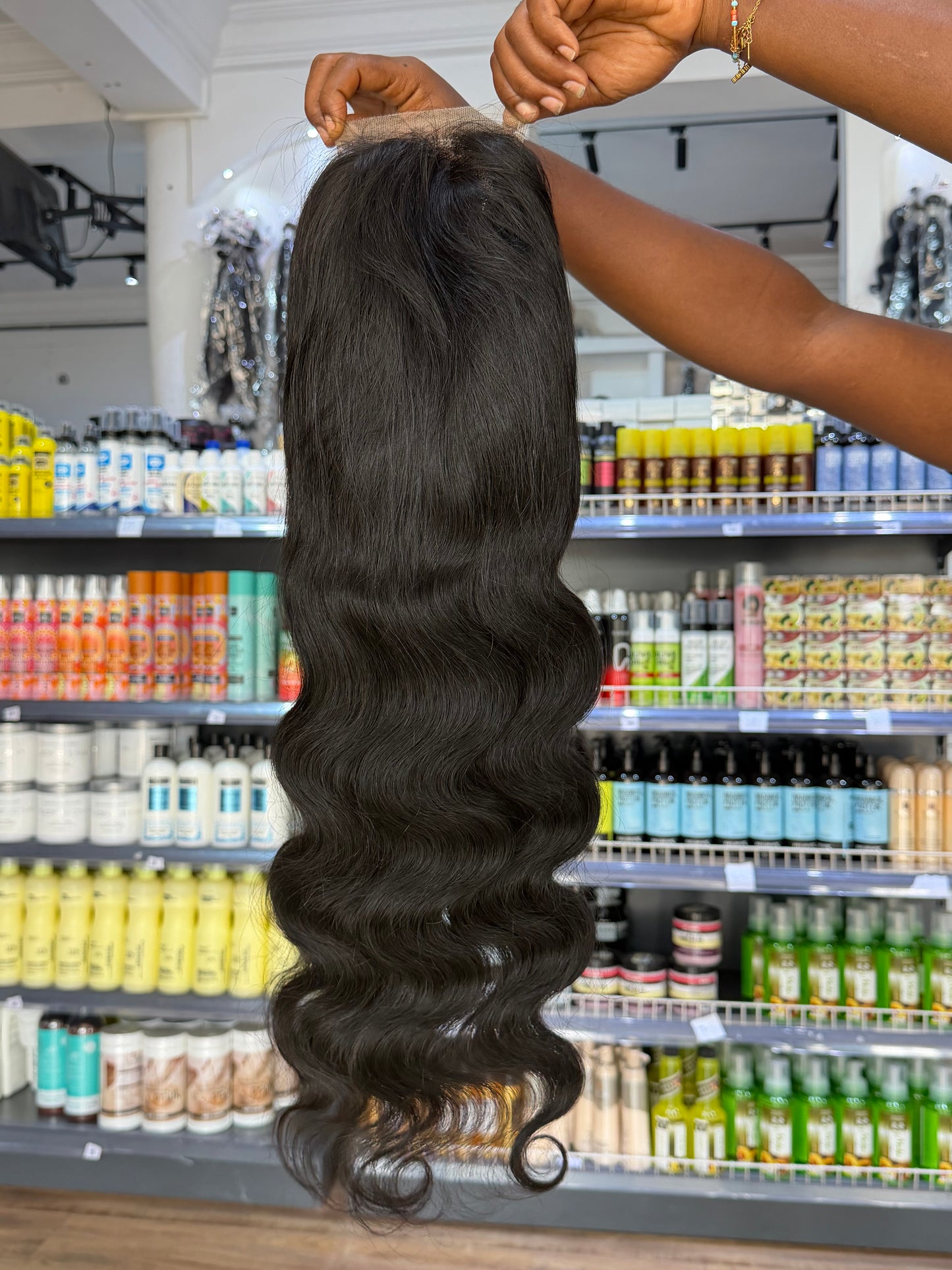 4x4 Closure Mongolian Bodywave Wig - PM