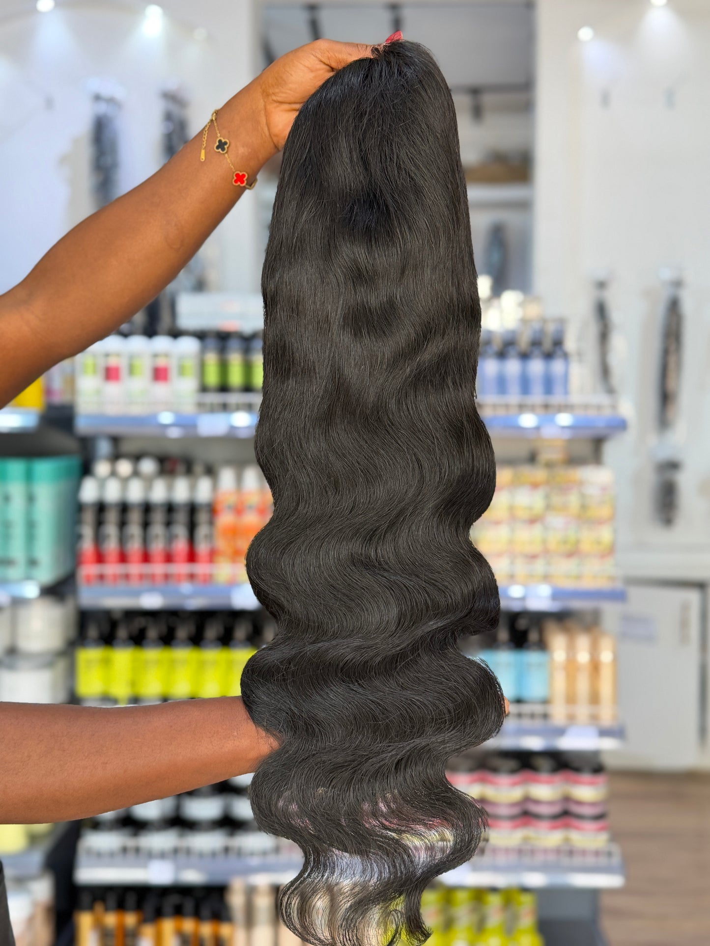 4x4 Closure Mongolian Bodywave Wig - PM