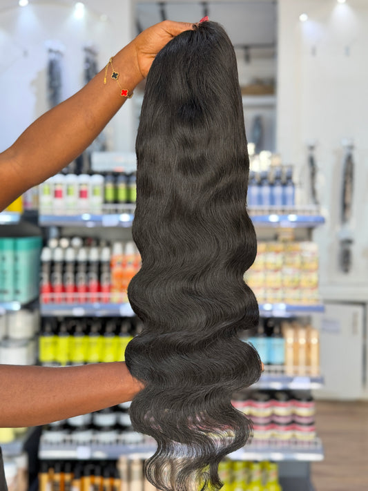 4x4 Closure Mongolian Bodywave Wig - PM