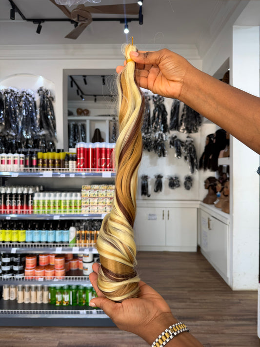 Bone Straight Spiral Braid Extensions