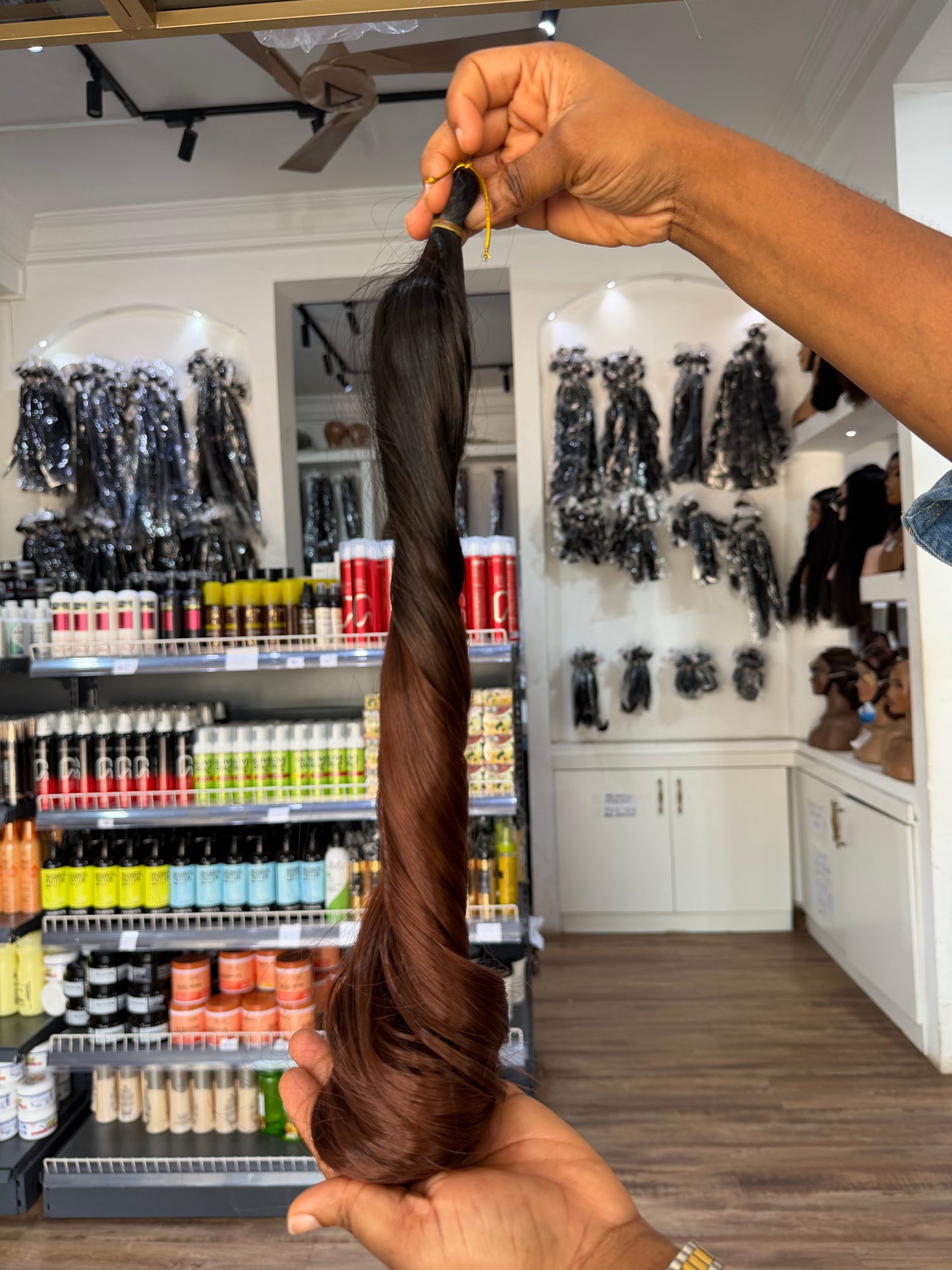 Bone Straight Spiral Braid Extensions