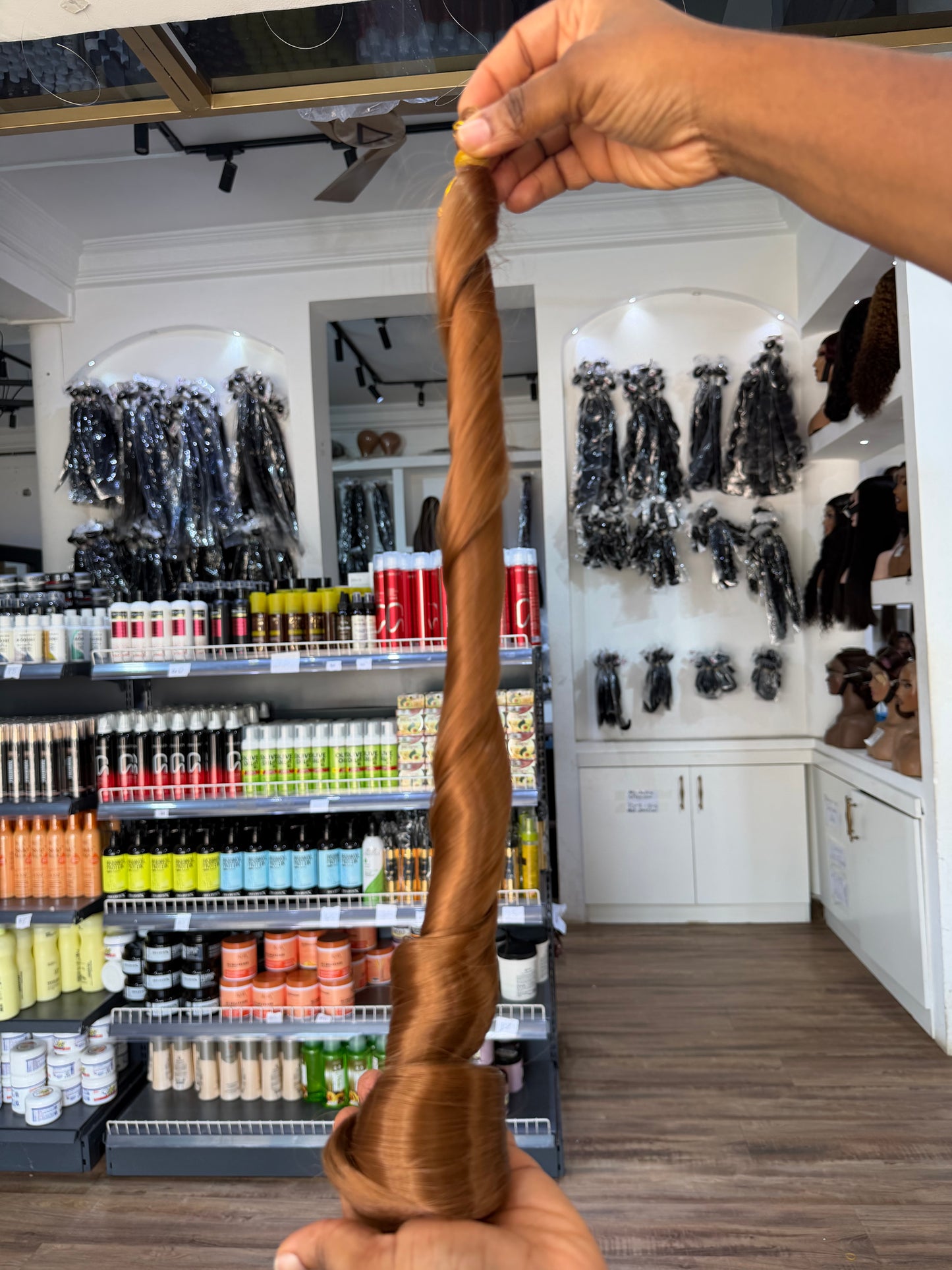 Bone Straight Spiral Braid Extensions