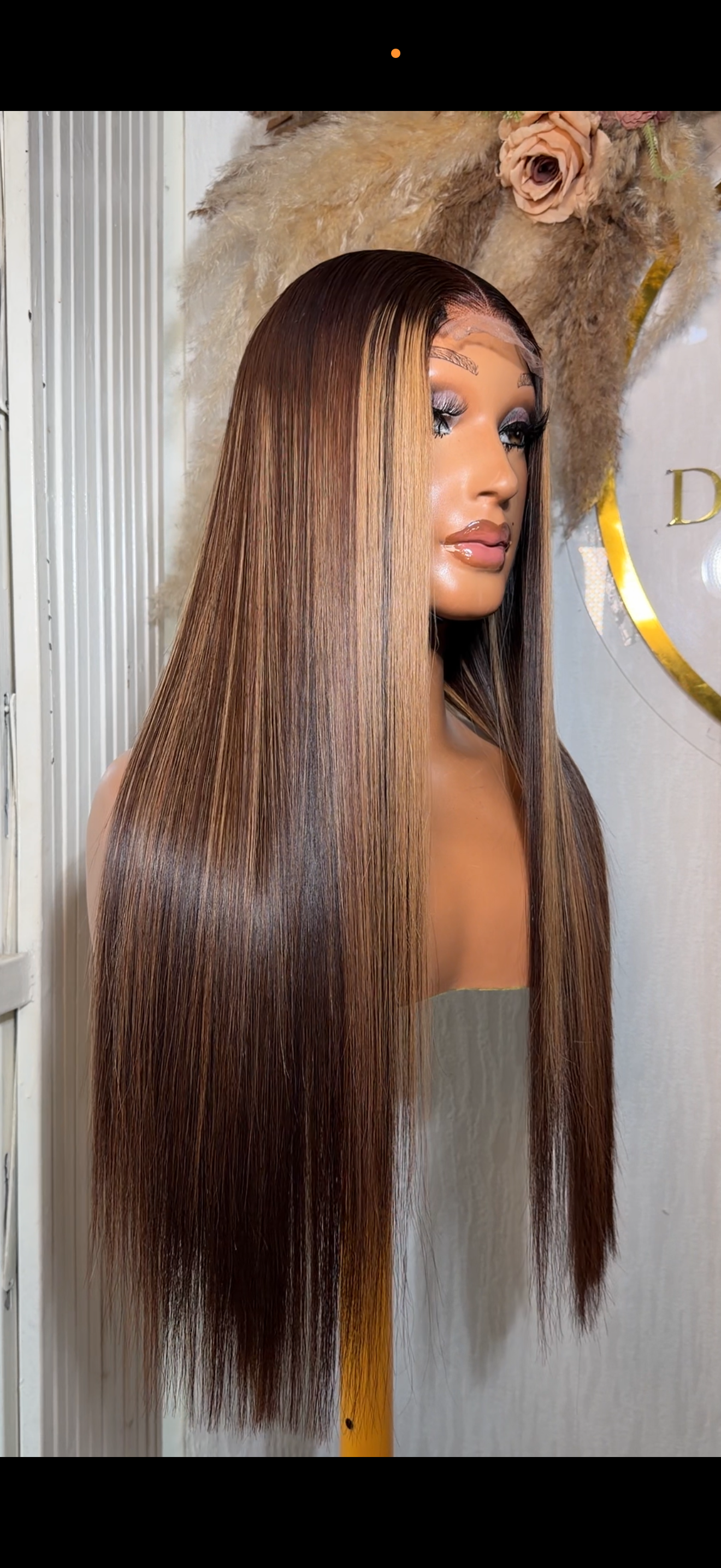 Vietnamese SDD Bone Straight 2*6 Kim K Wig Col;piano custom made