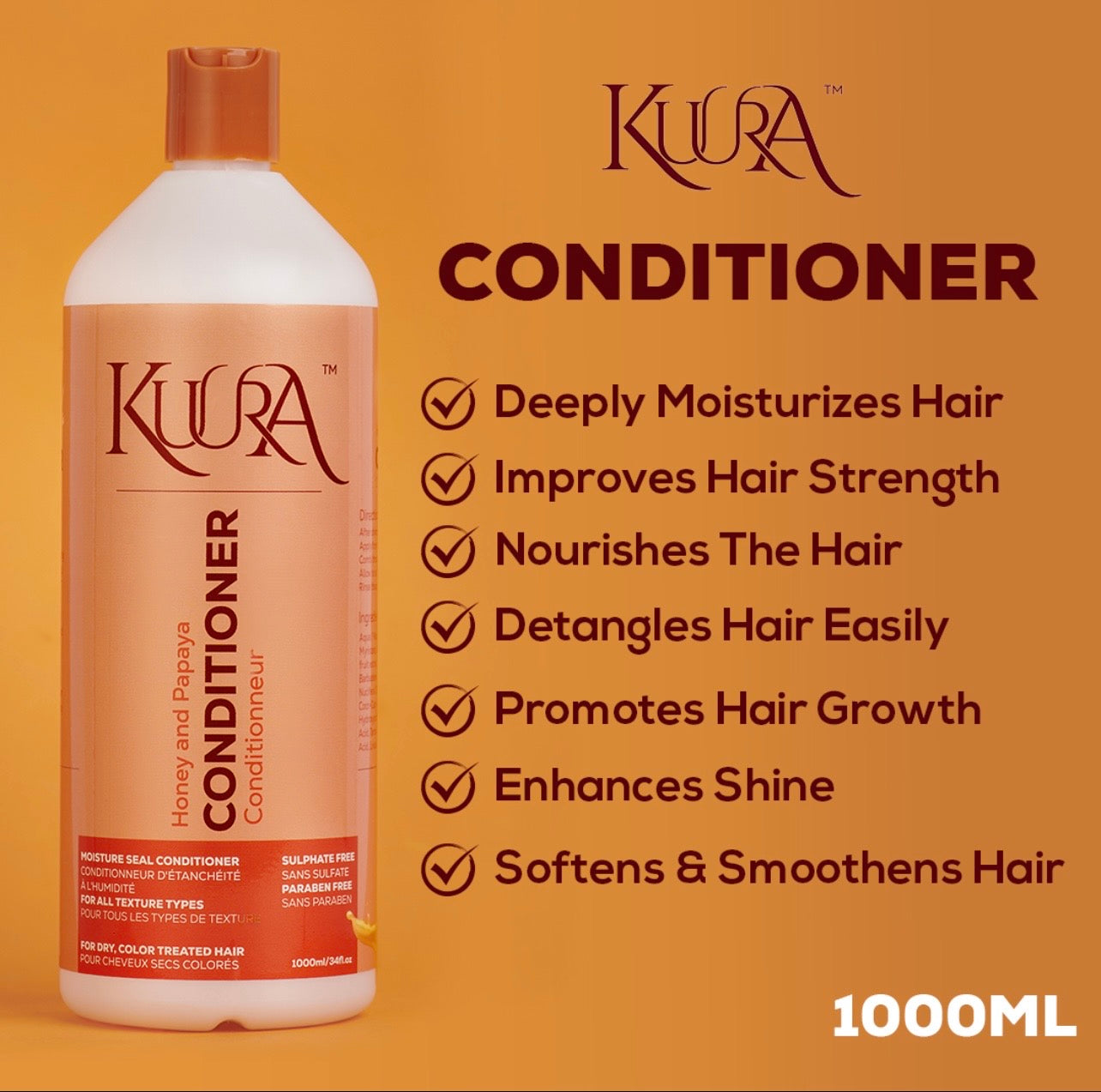 Kuura Hair Products (Honey and Papaya)