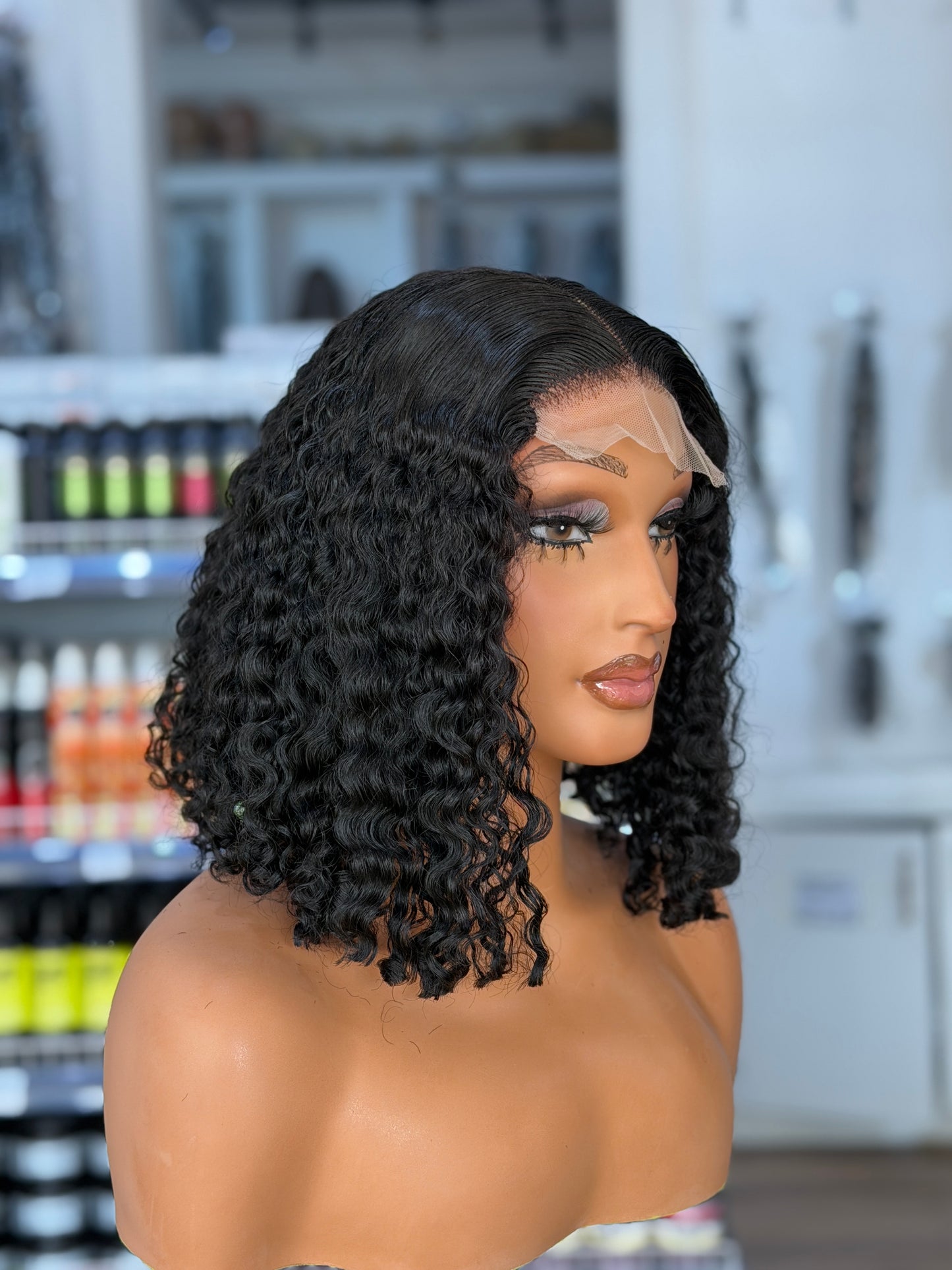 Mongolian Water Curls 4x4 Closure Wig - PM
