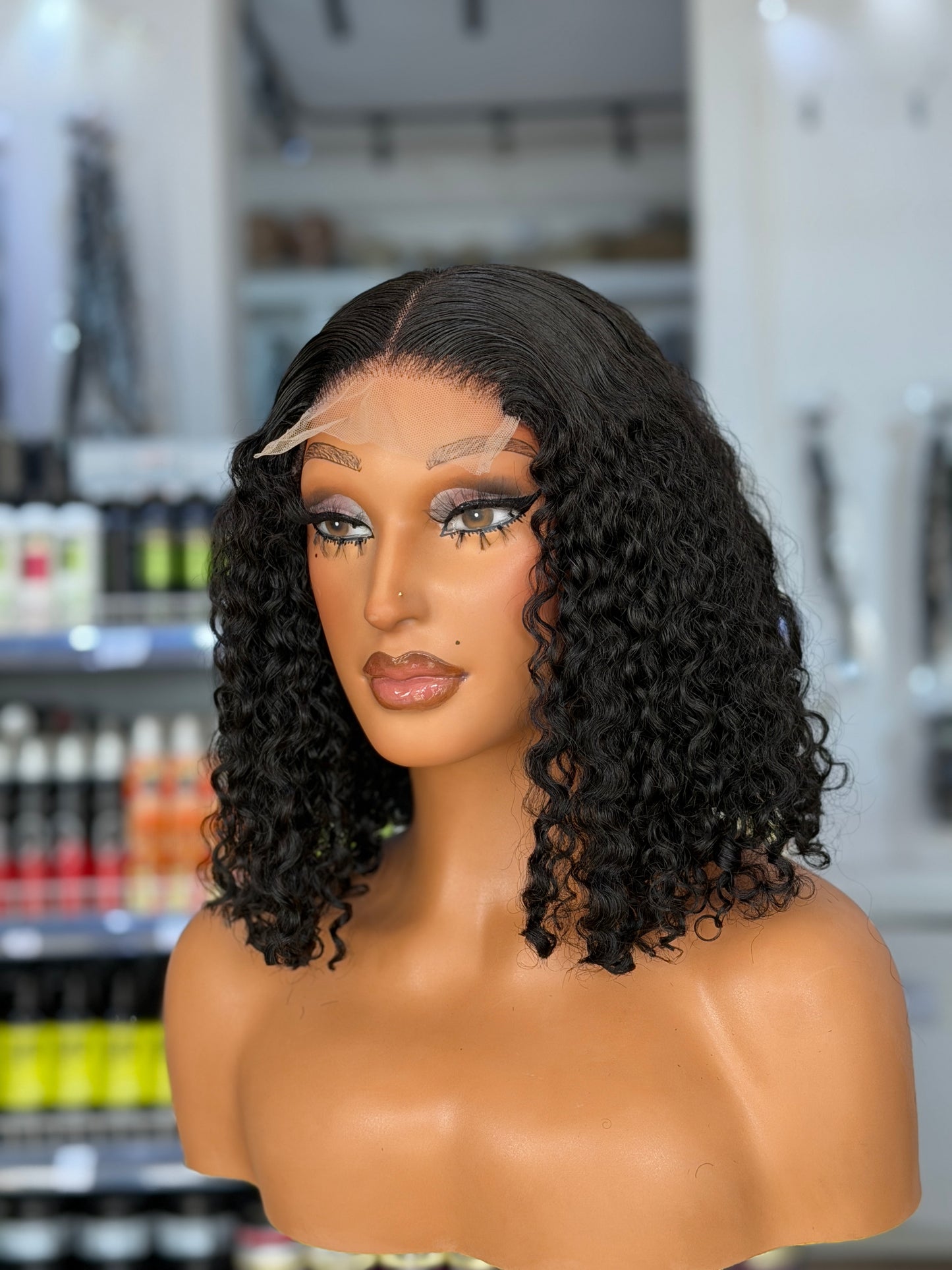 Mongolian Water Curls 4x4 Closure Wig - PM