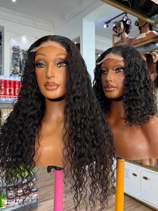 Peruvian Water Curl 4x4 Closure Wig-Cran.b