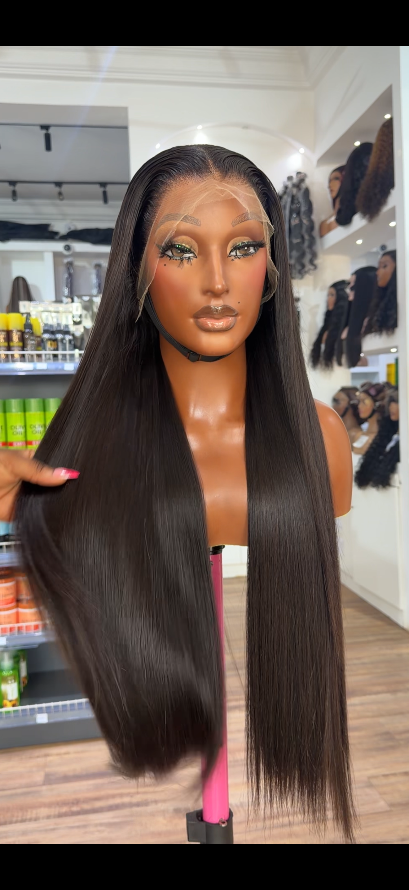 HD 13x4 SDD Silky Straight Wig…Cran