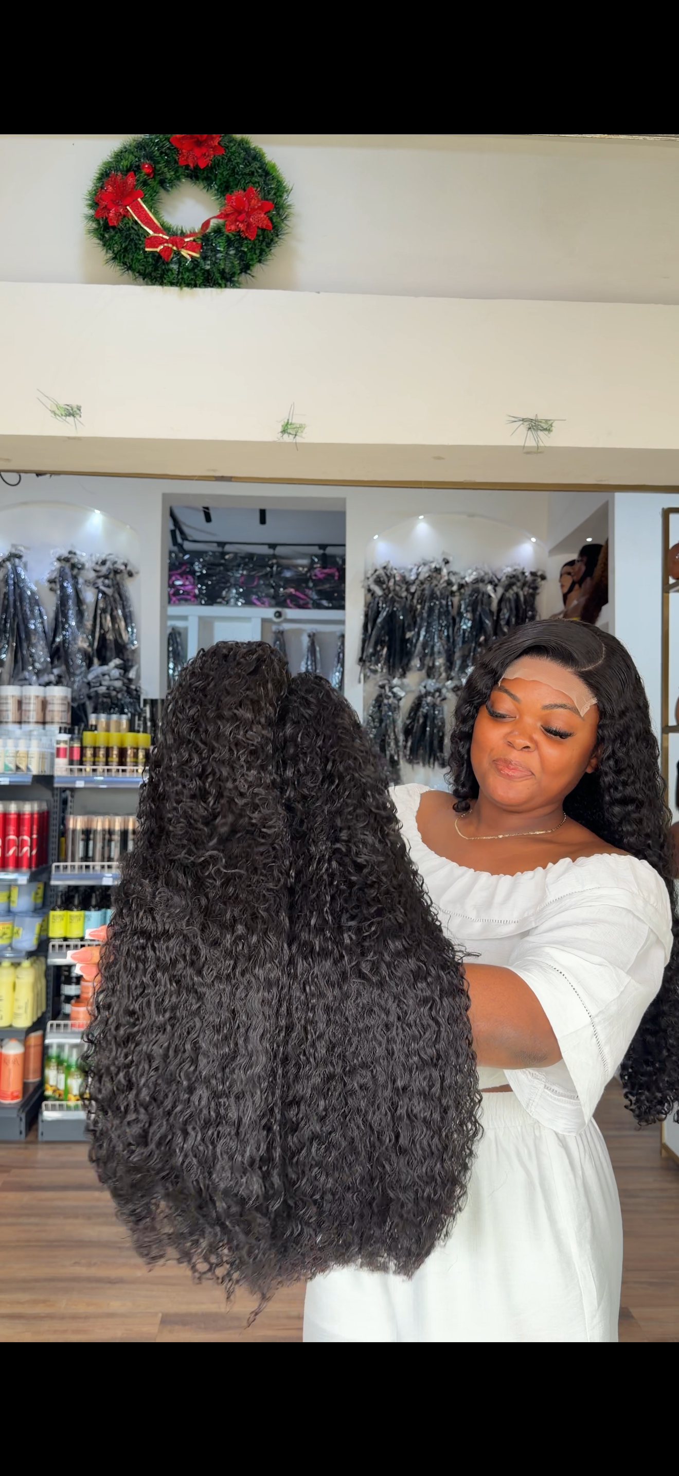 Double Drawn Jerry Wetcurl 5x5 Closure Wig