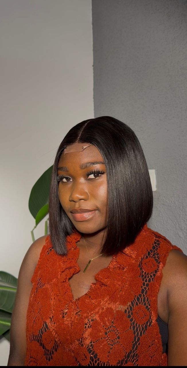 Closure Chinese Bone Straight kim k Wig