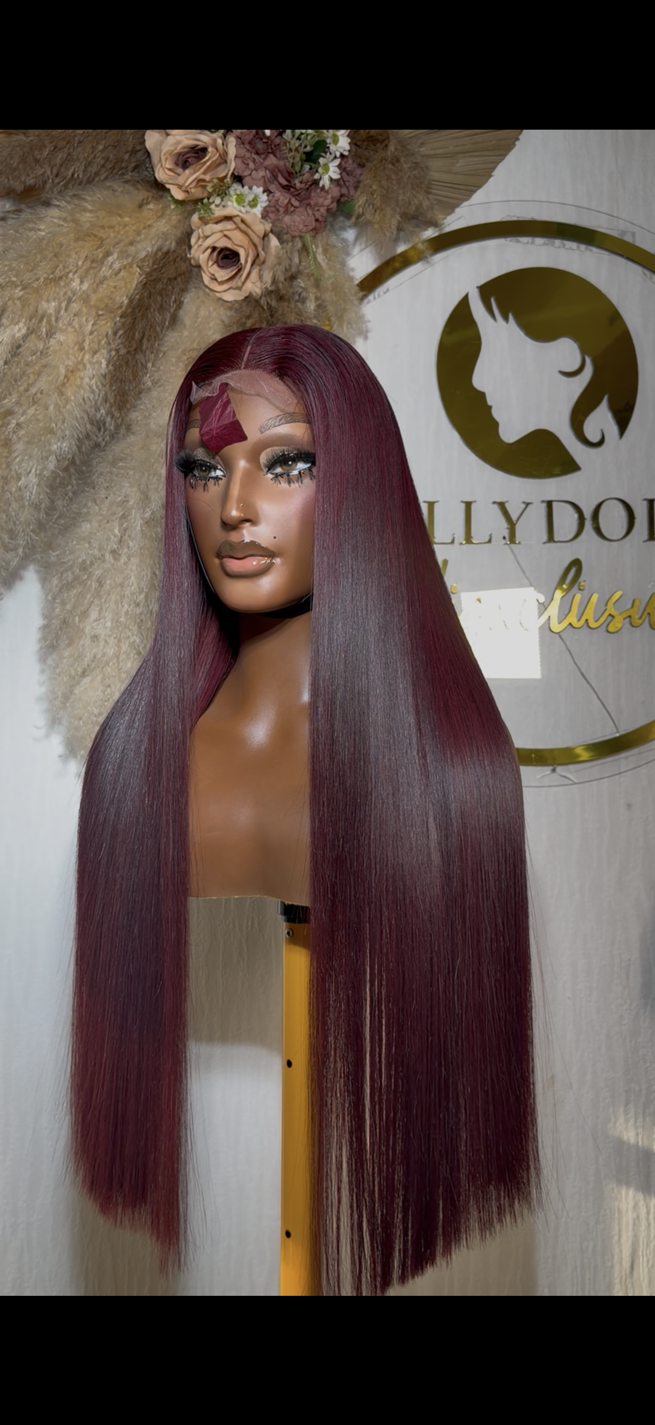 22” Vietnamese SDD Bone Straight 2*6 Kim k Wig - #99J