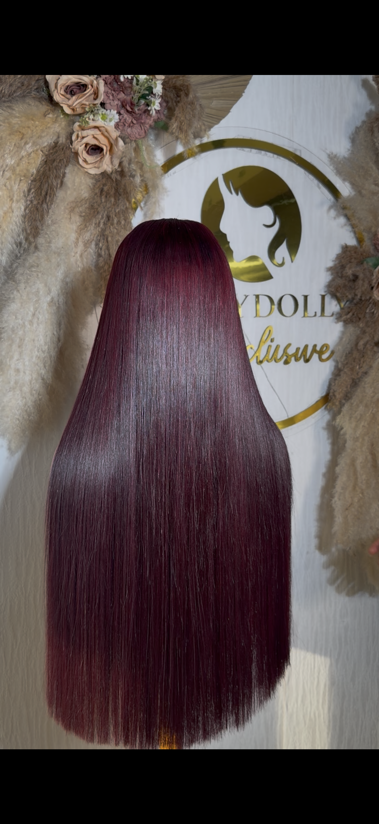 22” Vietnamese SDD Bone Straight 2*6 Kim k Wig - #99J