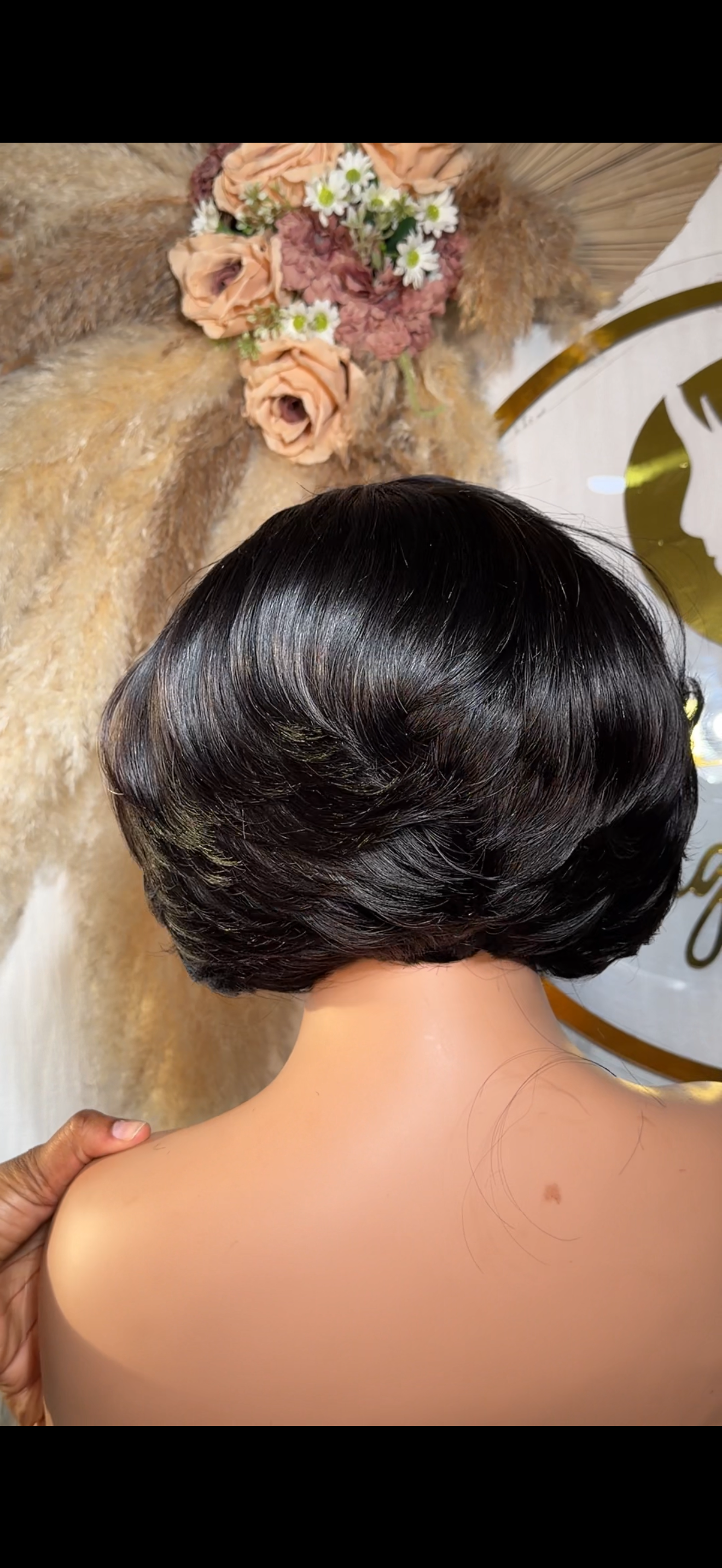 Double Drawn Cooperate Layered Bob 7*5 Closure Wig